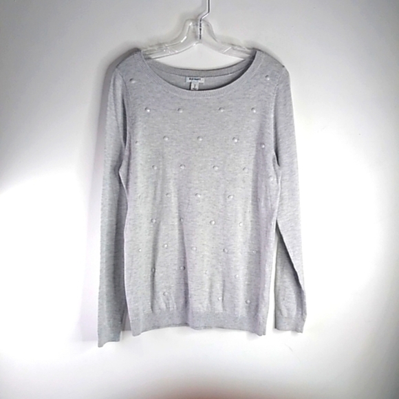 Old Navy - Long Sleeve Crew Neck Grey Sweater - Size Medium - Picture 1 of 6